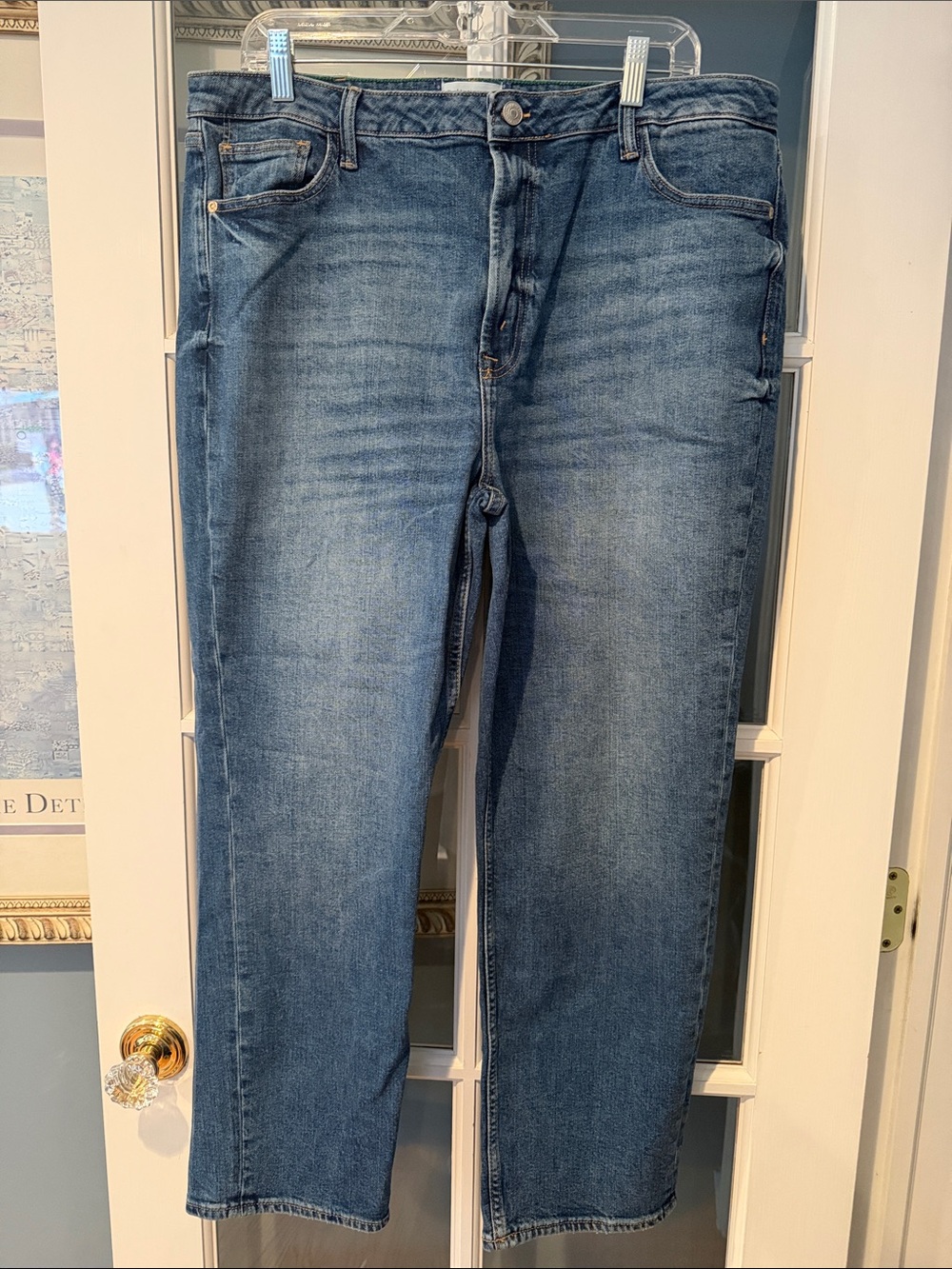 River Island Blue Straight-Leg Women's Jeans